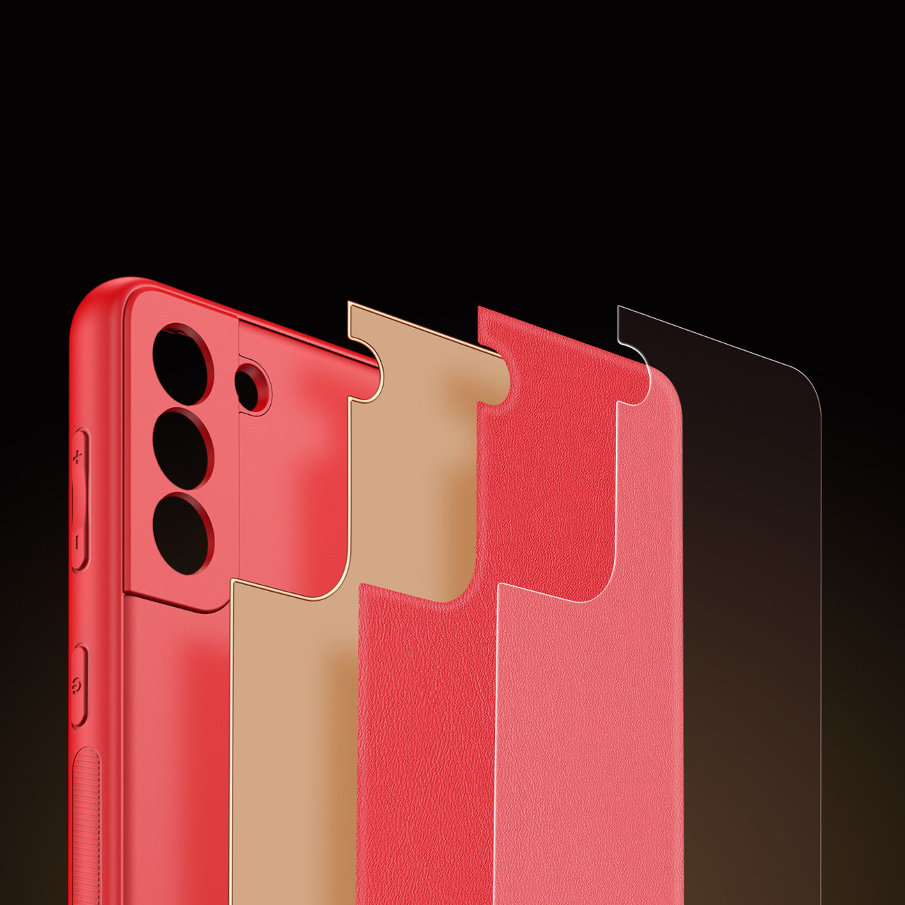 Pokrowiec Dux Ducis Yolo czerwony Samsung S21 FE / 10