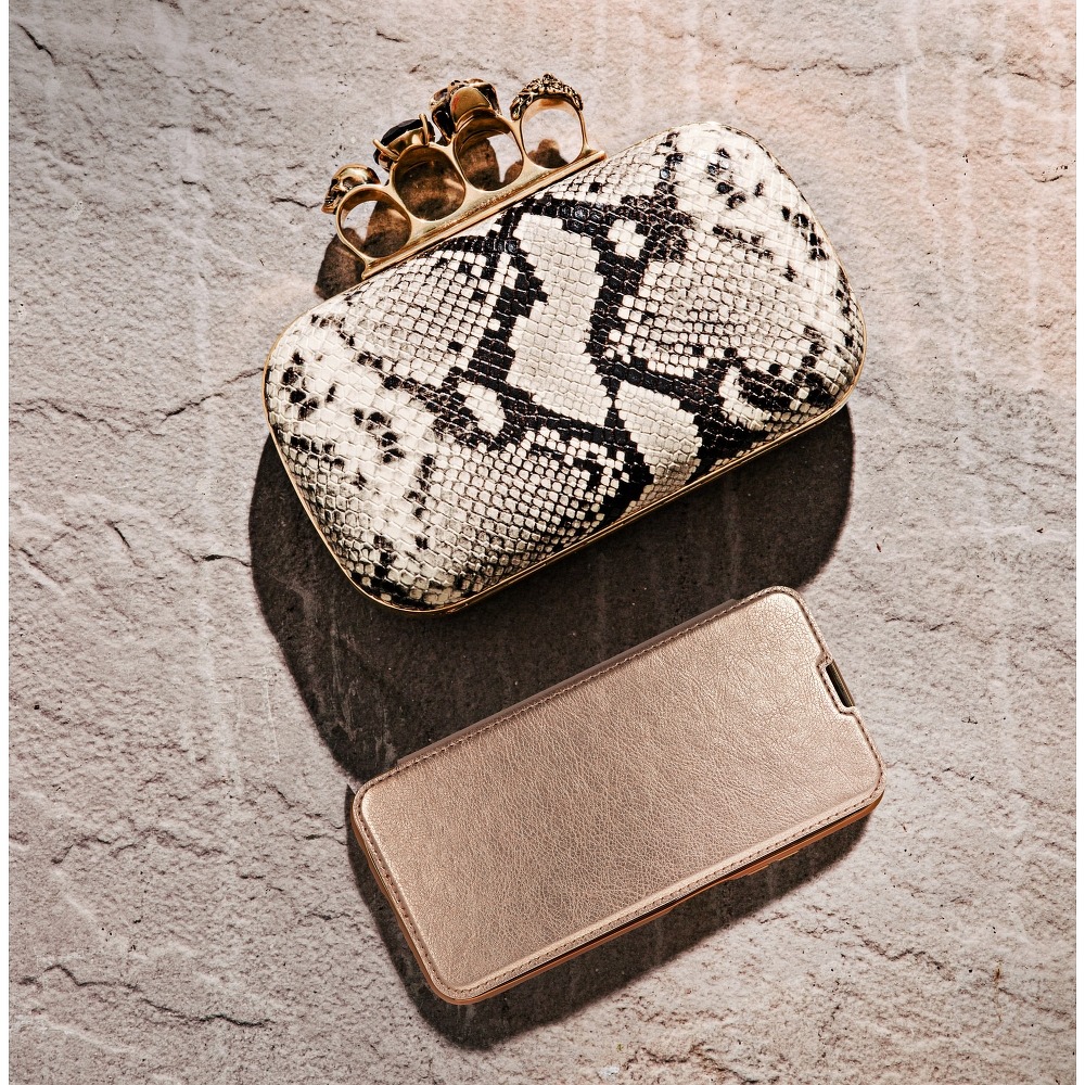 Pokrowiec Electro Book złoty Huawei P40 Lite / 3 Pokrowiec Electro Book złoty Huawei P40 Lite / 3