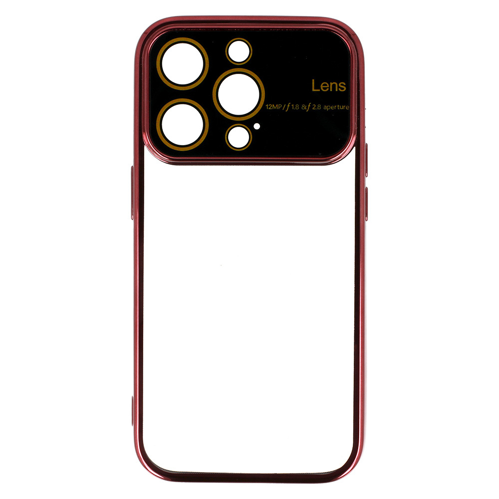 Pokrowiec Electro Lens Case bordowy Apple iPhone 12 Pro / 5