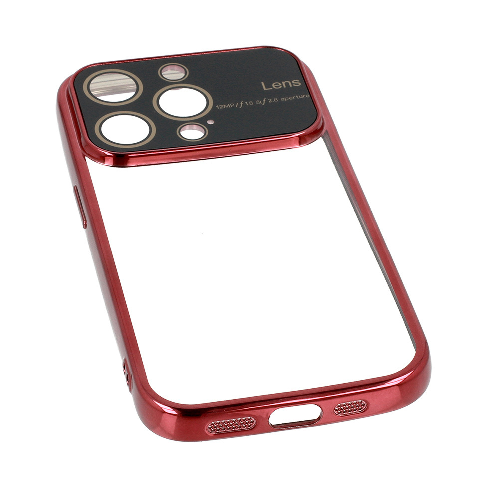 Pokrowiec Electro Lens Case bordowy Apple iPhone 12 Pro / 7