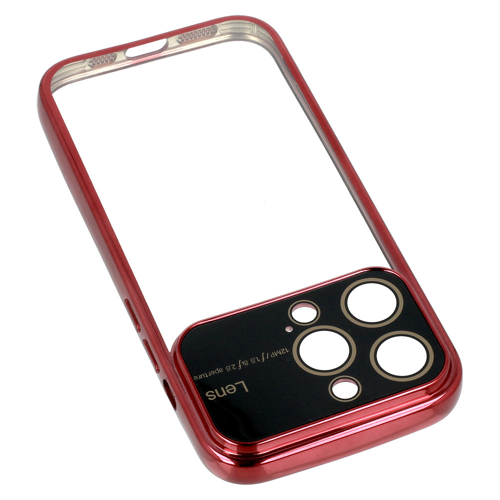 Pokrowiec Electro Lens Case bordowy Apple iPhone 12 Pro / 8