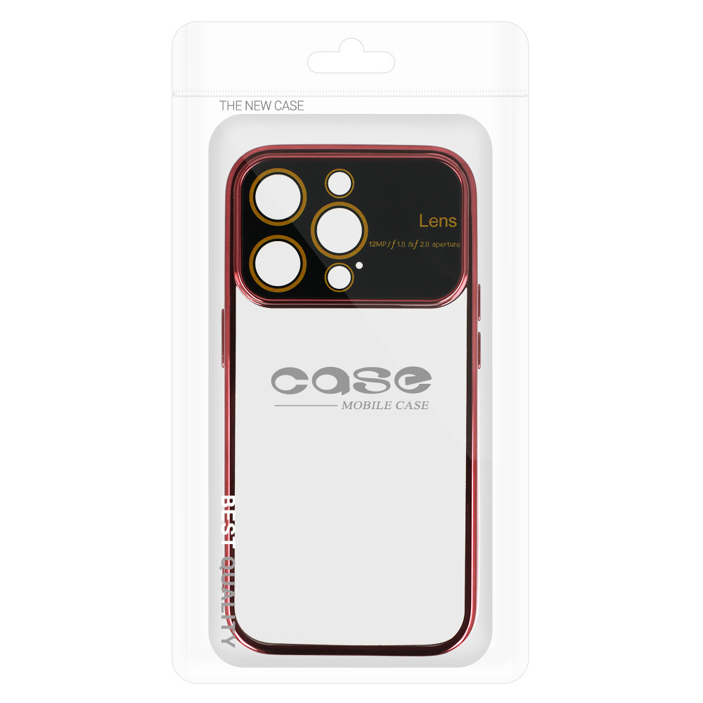 Pokrowiec Electro Lens Case bordowy Apple iPhone 15 Pro / 7