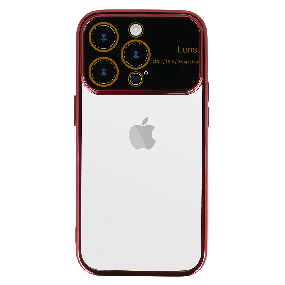 Pokrowiec Electro Lens Case bordowy Apple iPhone SE 2022 / 2