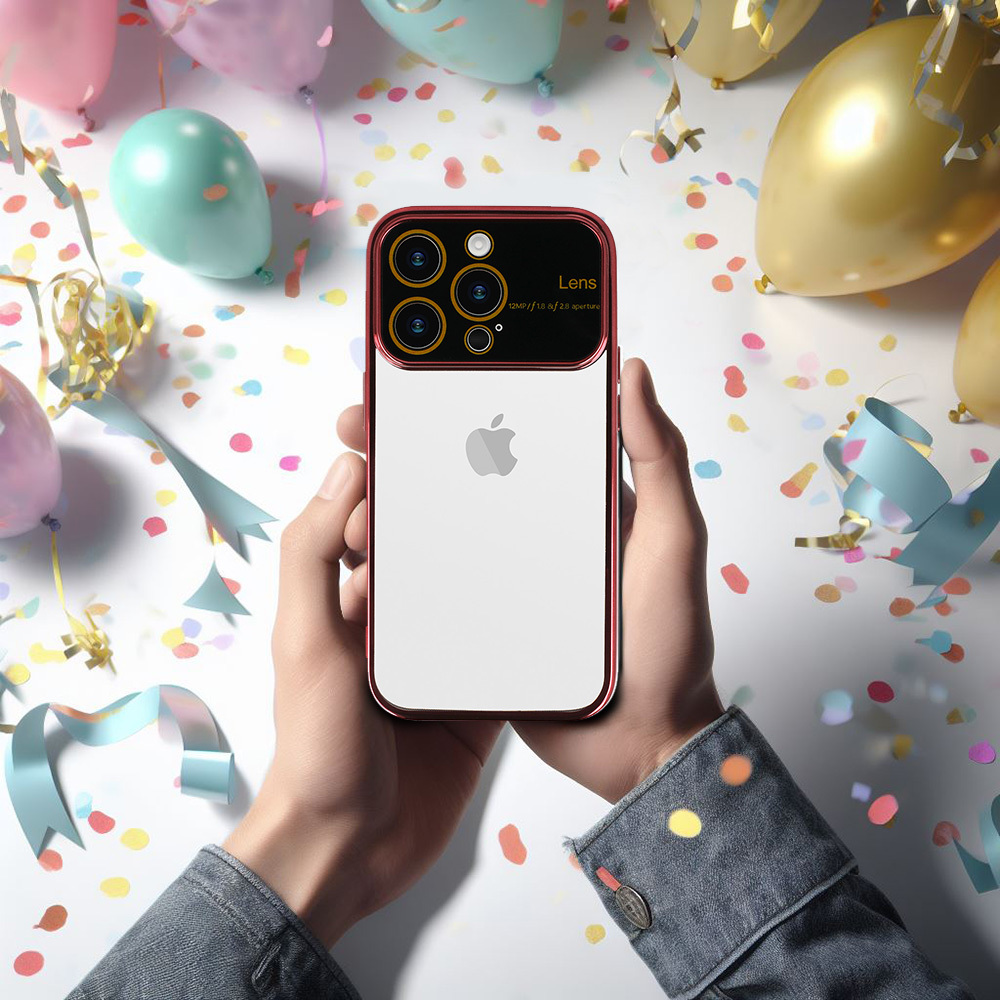 Pokrowiec Electro Lens Case bordowy Samsung Galaxy S23 / 9