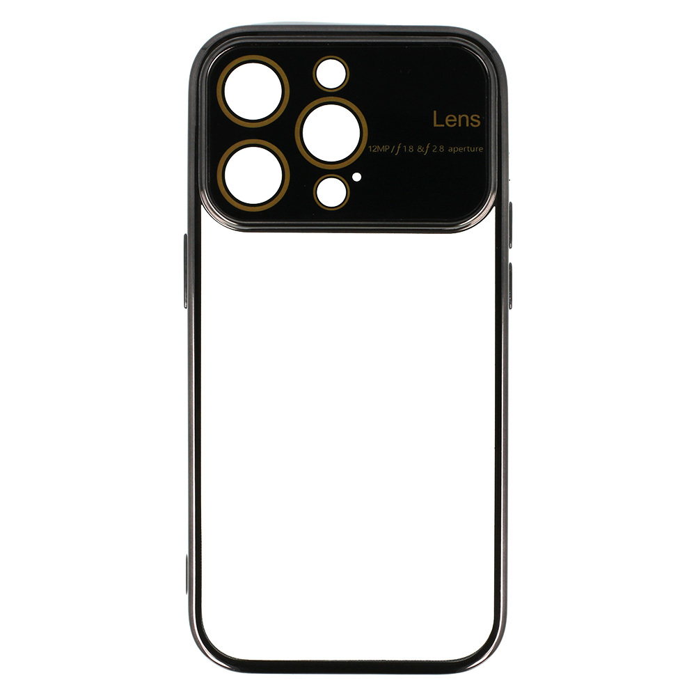 Pokrowiec Electro Lens Case czarny Apple iPhone 12 / 5