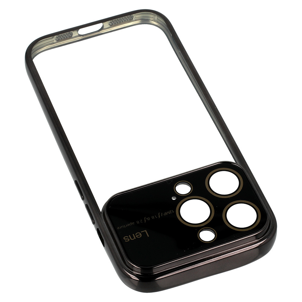 Pokrowiec Electro Lens Case czarny Apple iPhone X / 8