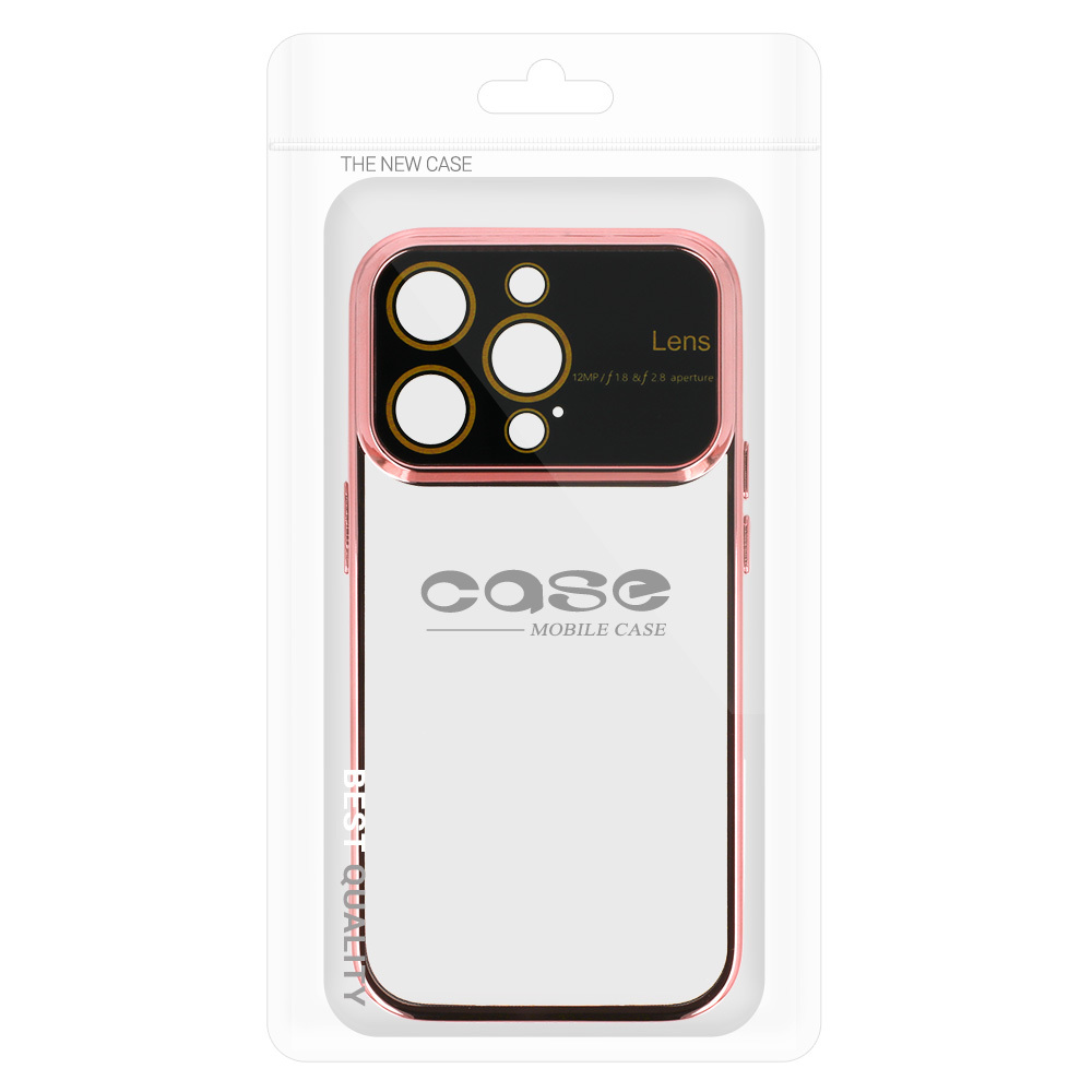 Pokrowiec Electro Lens Case jasnorowy Apple iPhone 12 Pro / 10