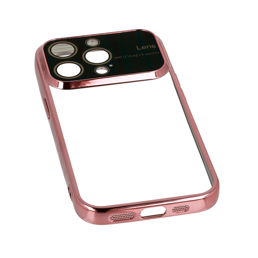 Pokrowiec Electro Lens Case jasnorowy Apple iPhone 12 Pro / 7