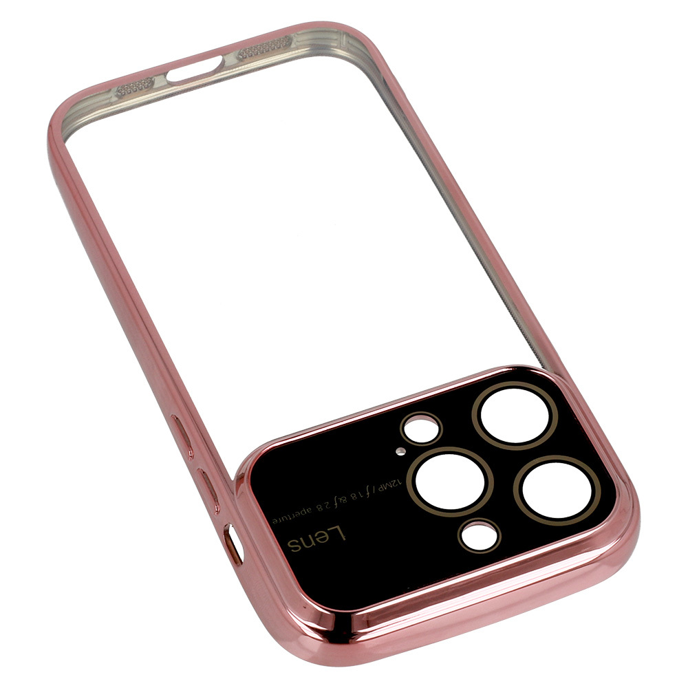 Pokrowiec Electro Lens Case jasnorowy Apple iPhone 14 Pro / 8