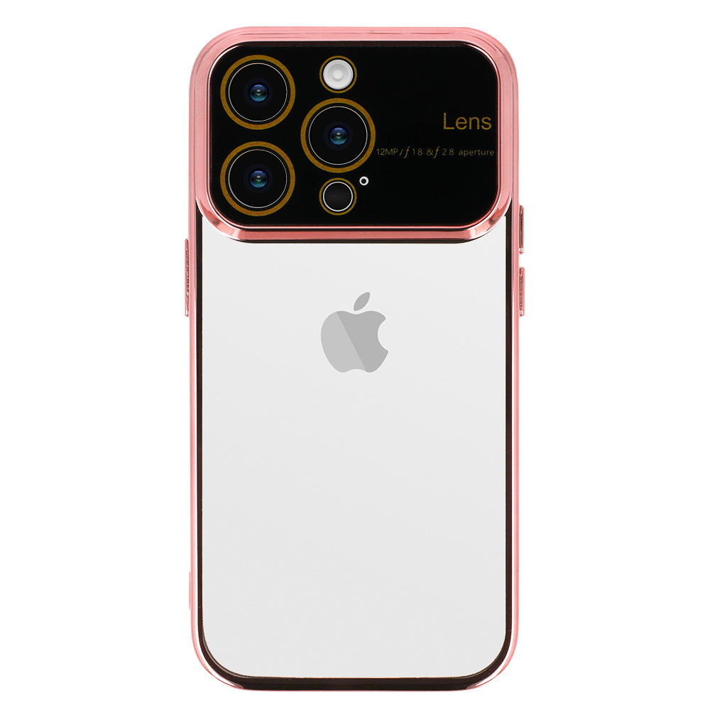 Pokrowiec Electro Lens Case jasnorowy Apple iPhone SE 2022 / 2