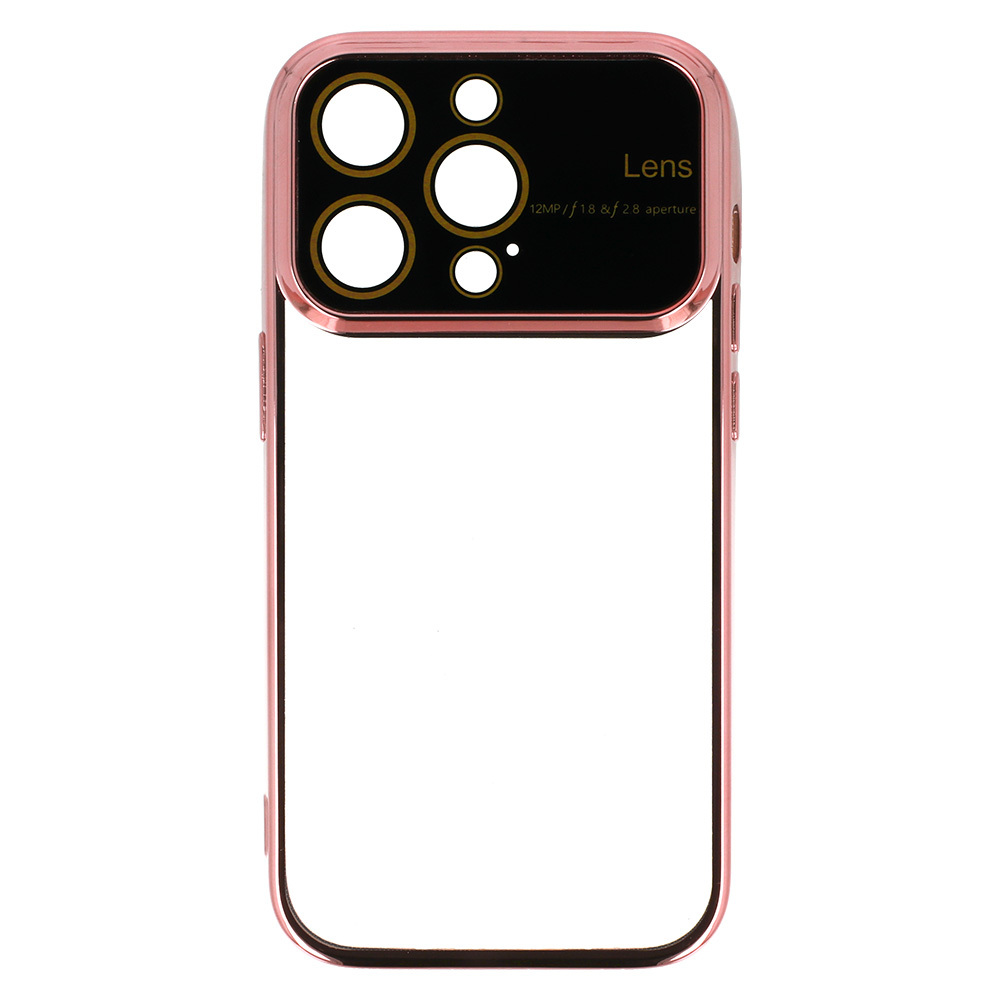 Pokrowiec Electro Lens Case jasnorowy Apple iPhone X / 5