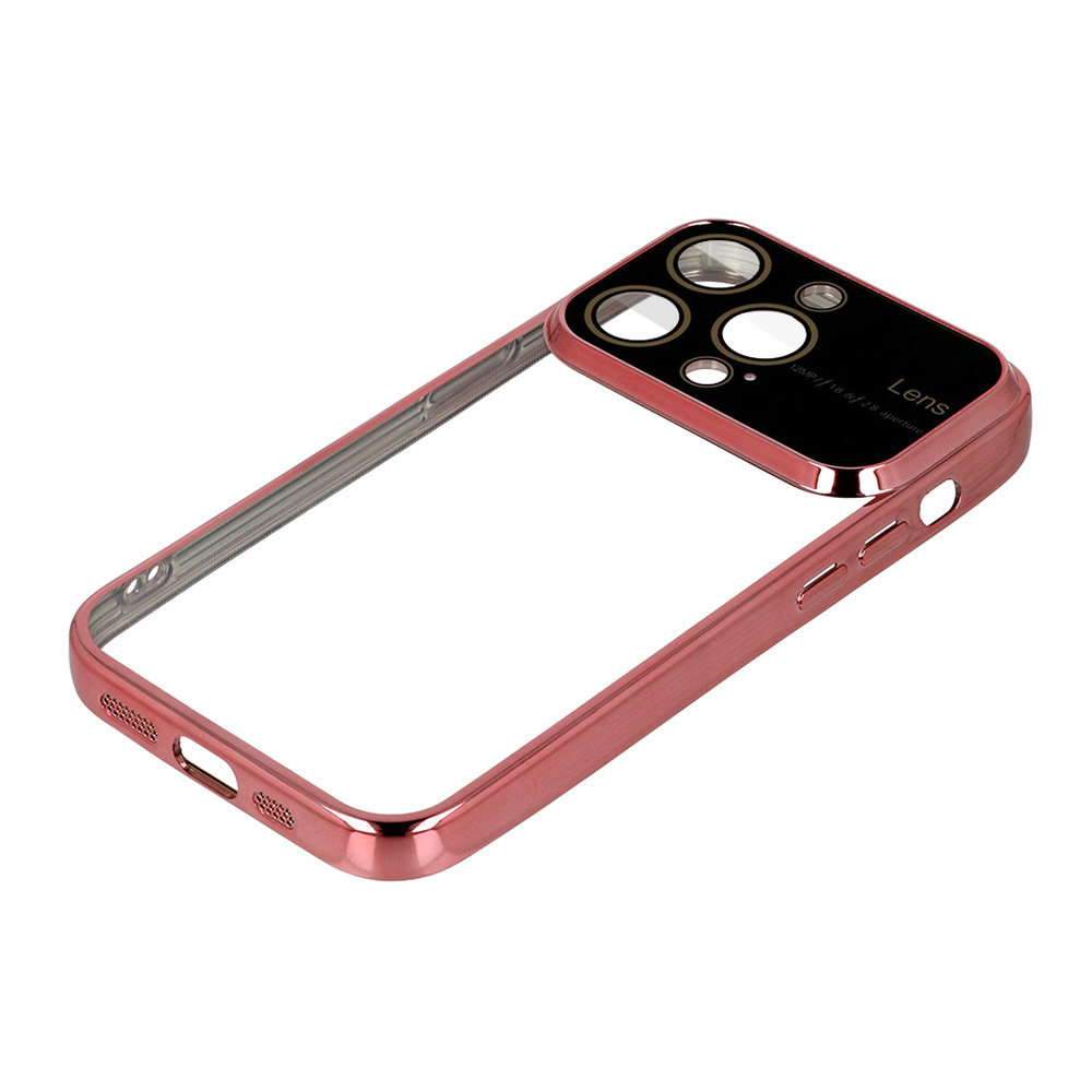 Pokrowiec Electro Lens Case jasnorowy Apple iPhone X / 6