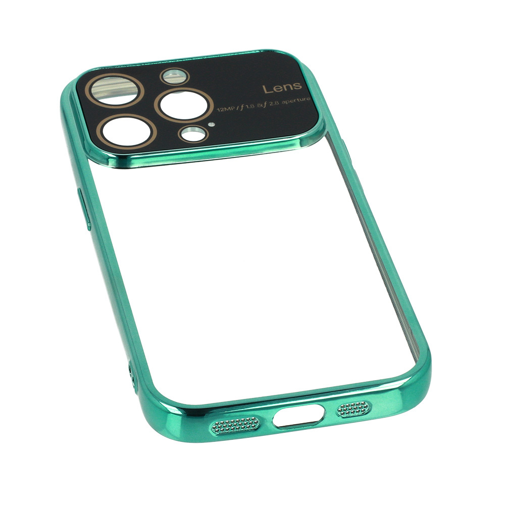 Pokrowiec Electro Lens Case turkusowy Apple iPhone 12 Pro / 7