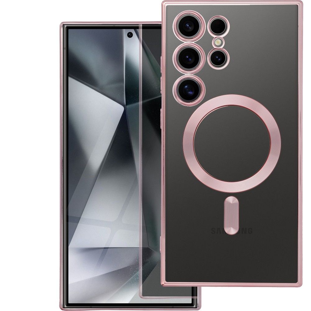 Pokrowiec Electro Mag Cover MagSafe r�owy Samsung Galaxy S25 FE