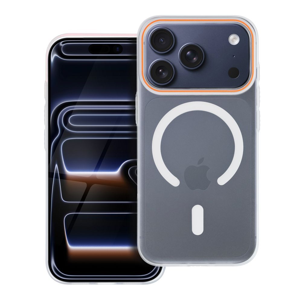 Pokrowiec Etui GO ORANGE MagSafe prze�roczysty Apple iPhone 17 Pro Max