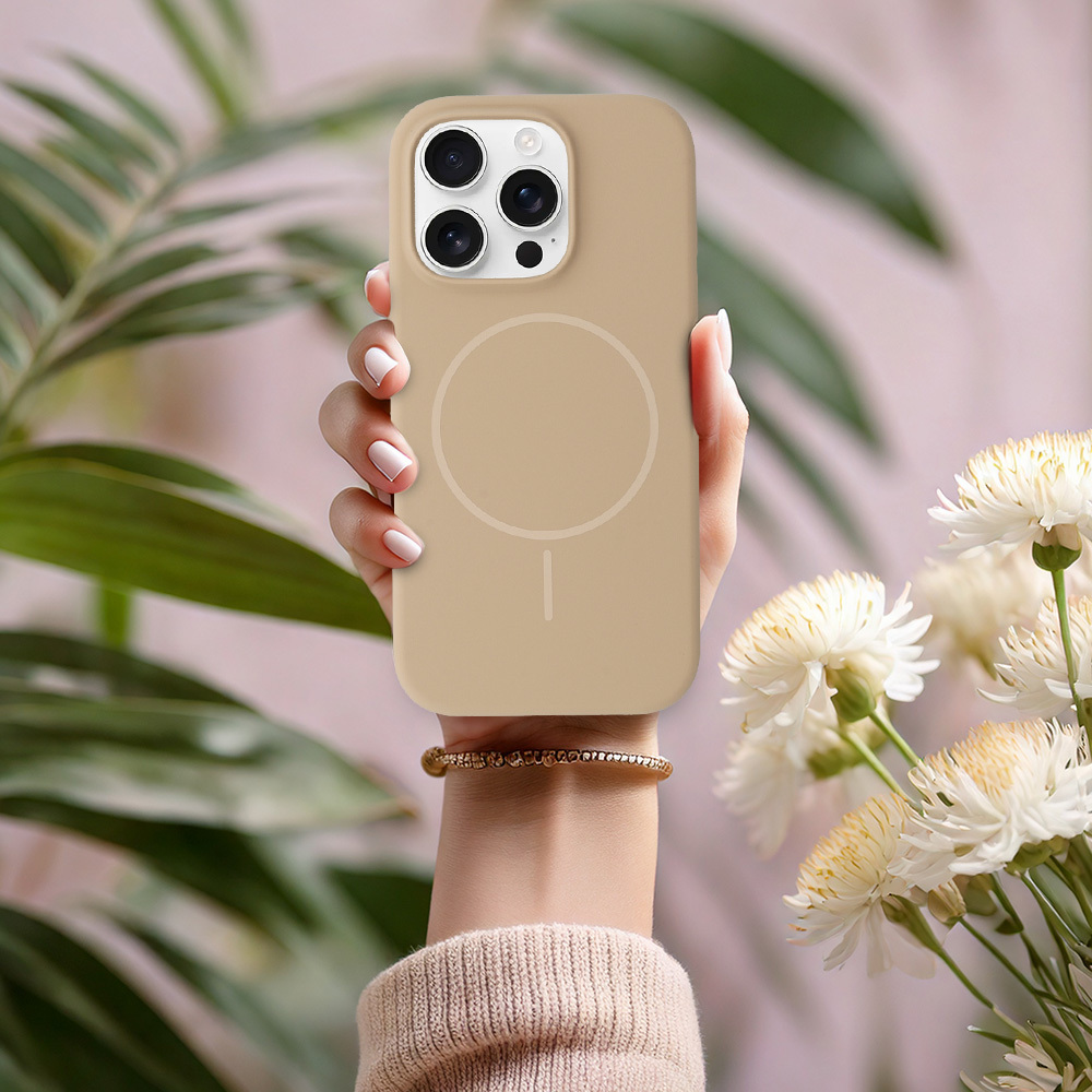 Pokrowiec Etui MagSafe Slim Silicone br�zowy Apple iPhone 13 Pro / 6