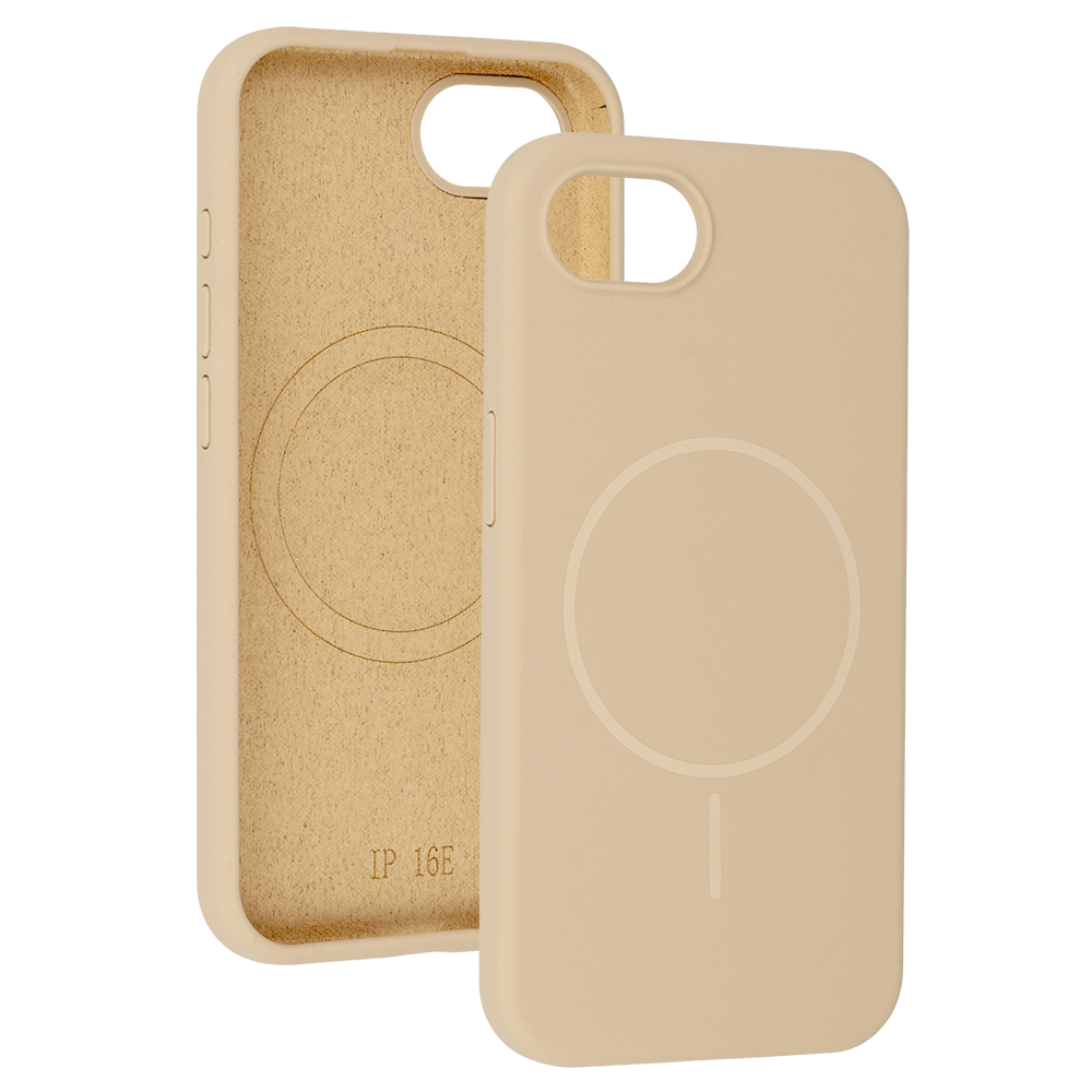 Pokrowiec Etui MagSafe Slim Silicone br�zowy Apple iPhone 16e / 4