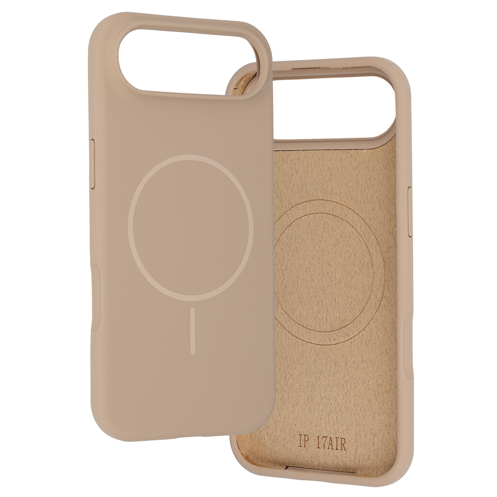 Pokrowiec Etui MagSafe Slim Silicone br�zowy Apple iPhone 17 Air / 4