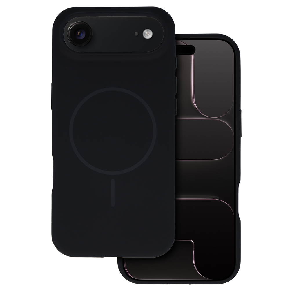 Pokrowiec Etui MagSafe Slim Silicone czarny Apple iPhone 17 Air