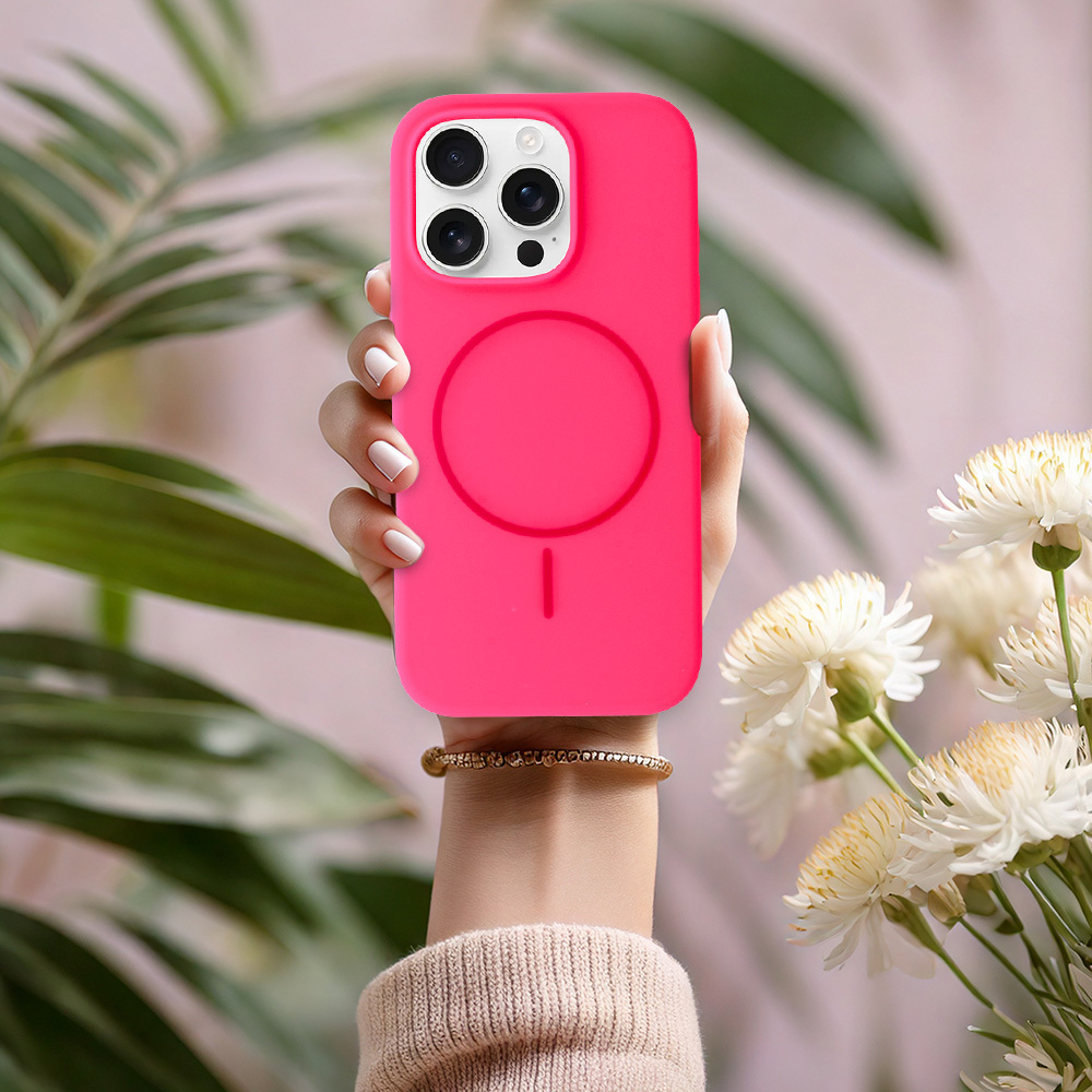 Pokrowiec Etui MagSafe Slim Silicone r�owy Apple iPhone 17 Air / 9