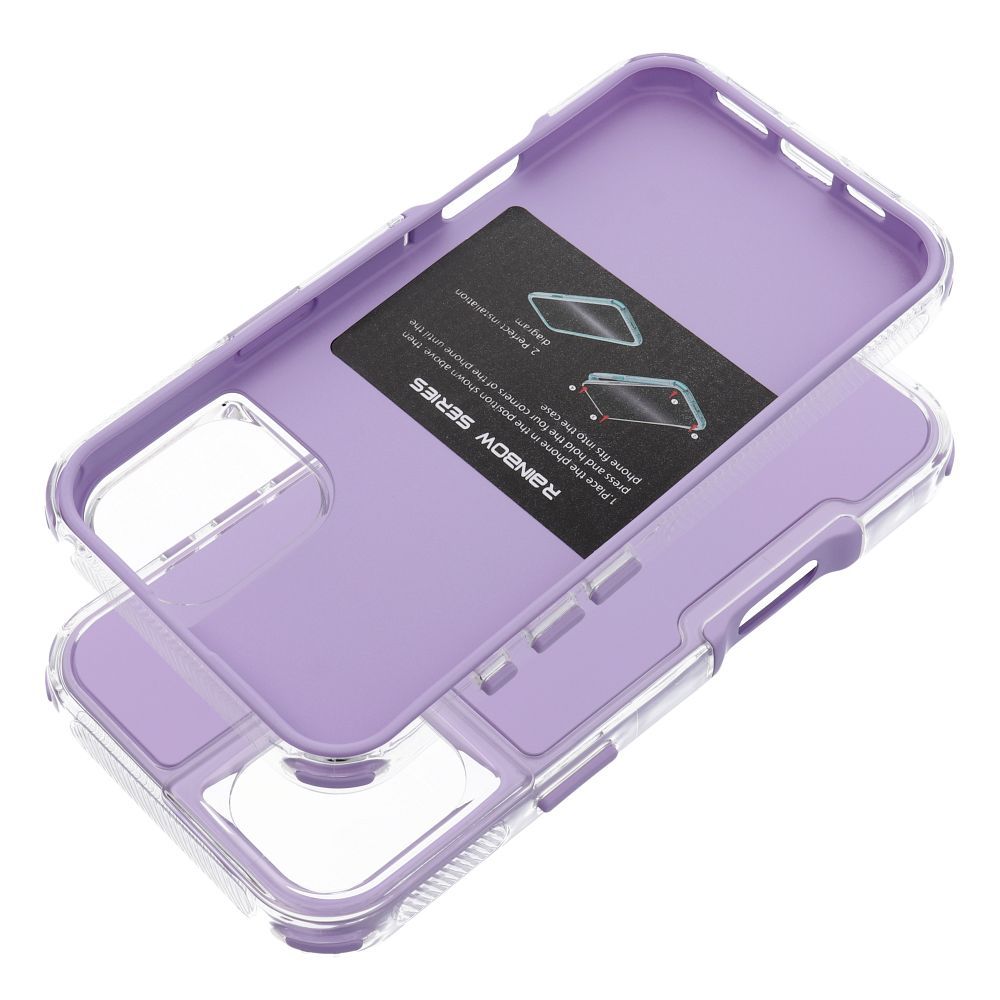 Pokrowiec Etui Matrix jasnofioletowy Apple iPhone 16 Plus / 7