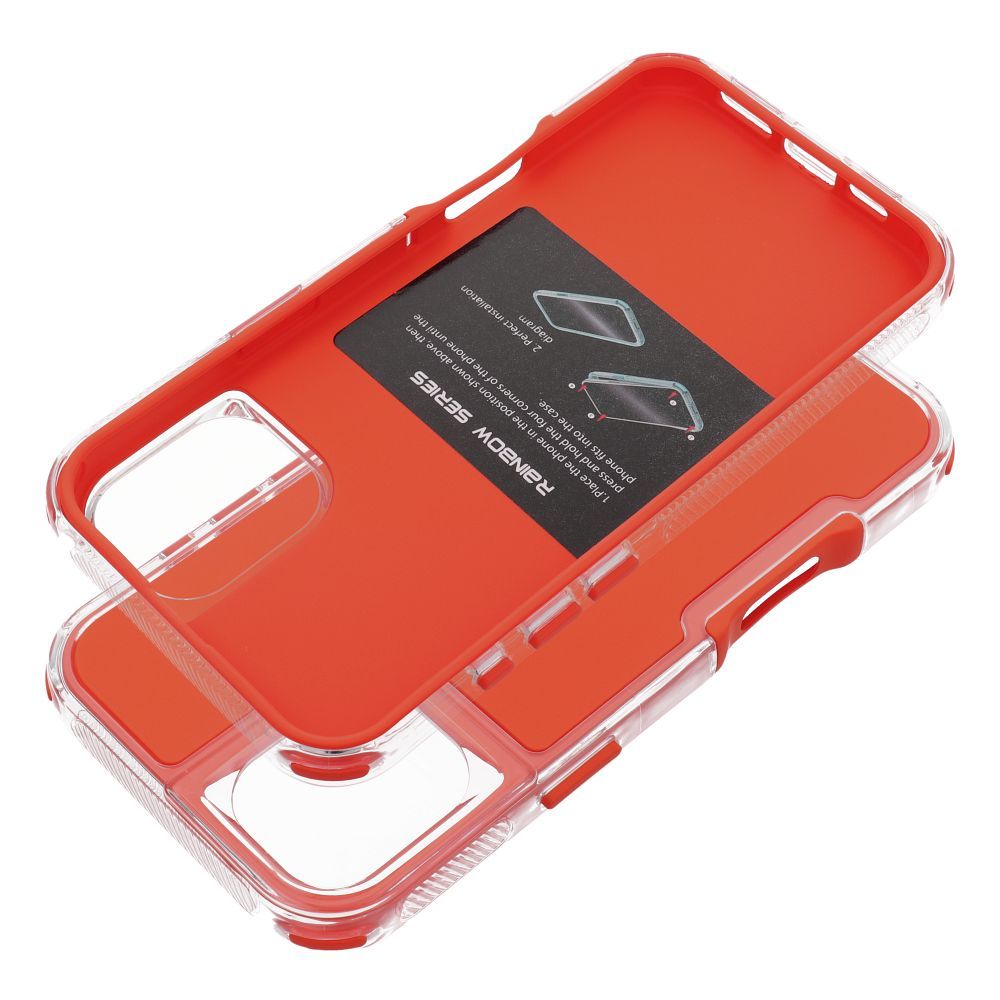Pokrowiec Etui Matrix pomara�czowy Apple iPhone 16 Plus / 7