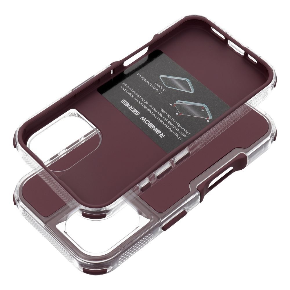 Pokrowiec Etui Matrix purpurowy Apple iPhone 16 / 7 Pokrowiec Etui Matrix purpurowy Apple iPhone 16 / 7