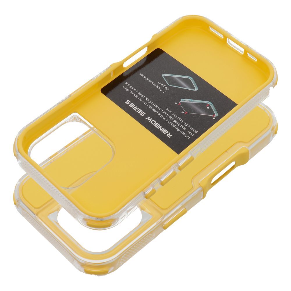 Pokrowiec Etui Matrix żółty Apple iPhone 16 Pro / 7 Pokrowiec Etui Matrix żółty Apple iPhone 16 Pro / 7