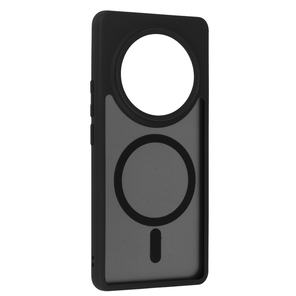 Pokrowiec etui Matte Mag Cover MagSafe czarny Realme 12 PRO 5G / 2
