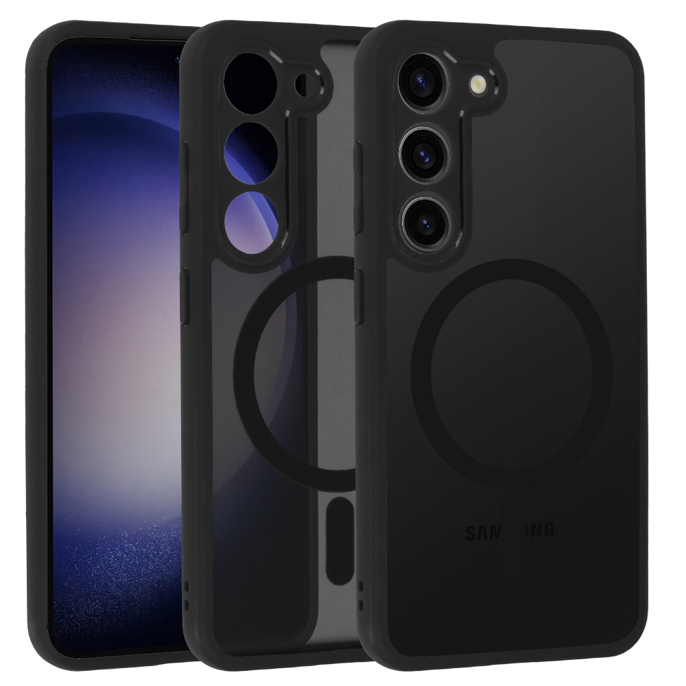 Pokrowiec etui Matte Mag Cover MagSafe czarny Samsung Galaxy S23