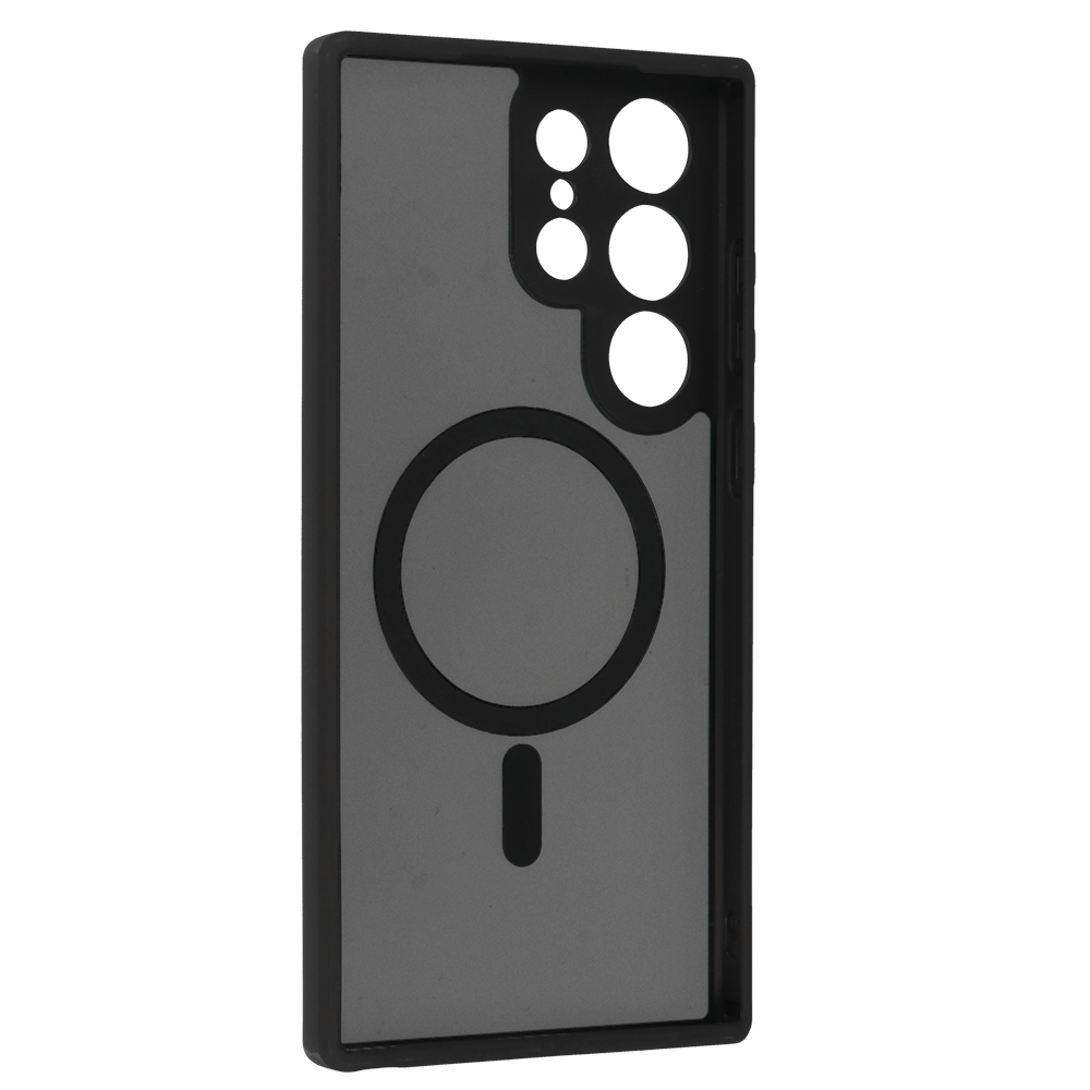 Pokrowiec etui Matte Mag Cover MagSafe czarny Samsung Galaxy S23 Ultra / 3