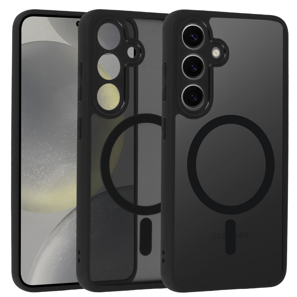 Pokrowiec etui Matte Mag Cover MagSafe czarny Samsung Galaxy S24 Pokrowiec etui Matte Mag Cover MagSafe czarny Samsung Galaxy S24