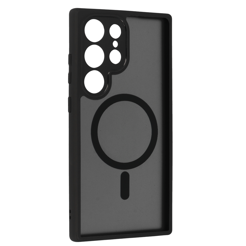 Pokrowiec etui Matte Mag Cover MagSafe czarny Samsung Galaxy S24 Ultra / 2 Pokrowiec etui Matte Mag Cover MagSafe czarny Samsung Galaxy S24 Ultra / 2