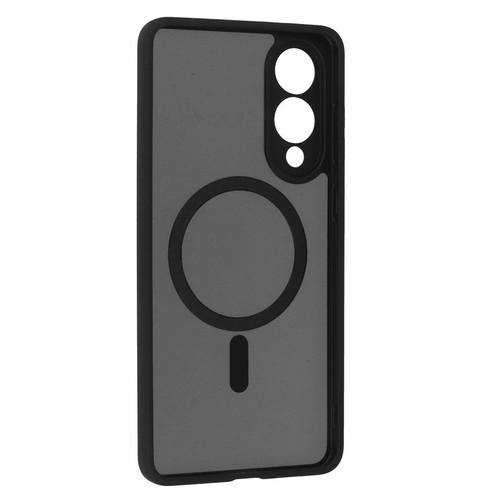 Pokrowiec etui Matte Mag Cover MagSafe czarny Samsung Galaxy S25 Edge / 3