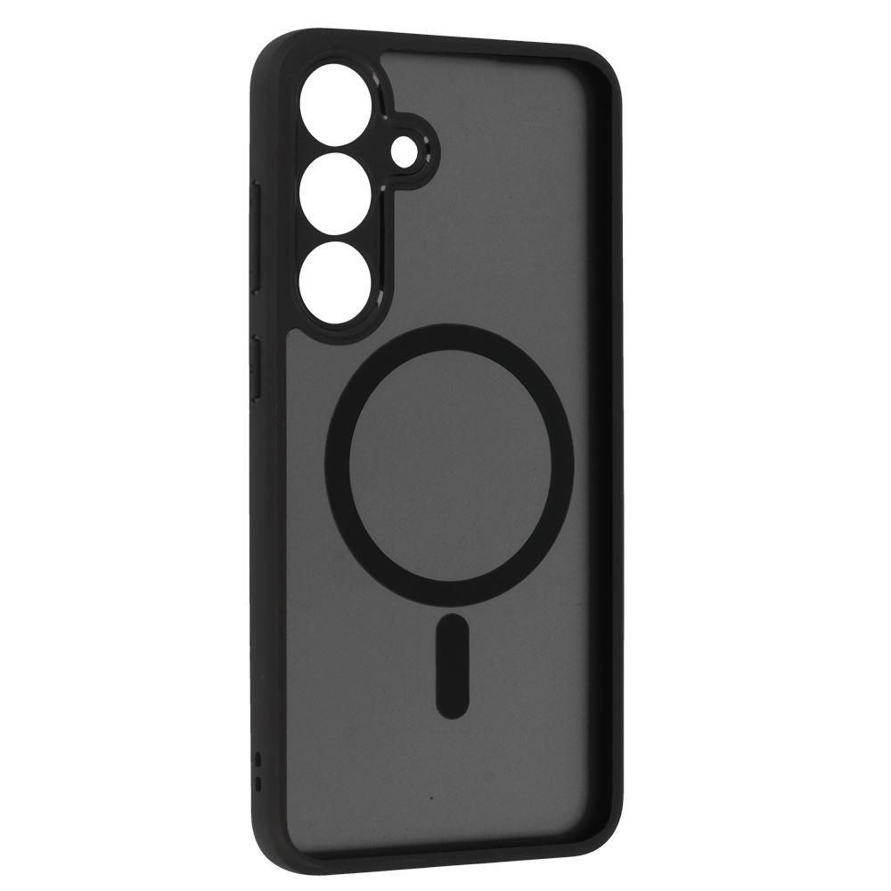Pokrowiec etui Matte Mag Cover MagSafe czarny Samsung Galaxy S25 Plus / 2 Pokrowiec etui Matte Mag Cover MagSafe czarny Samsung Galaxy S25 Plus / 2