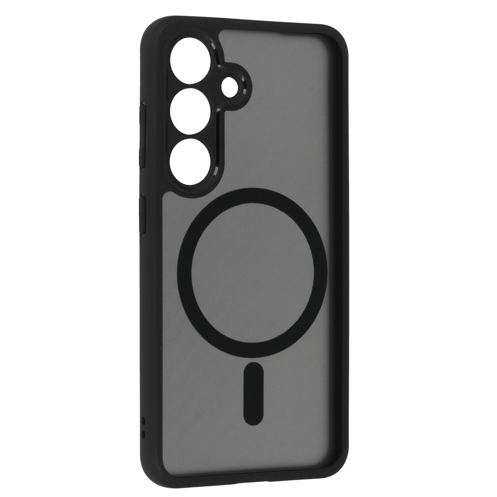 Pokrowiec etui Matte Mag Cover MagSafe czarny Samsung Galaxy S25 / 2