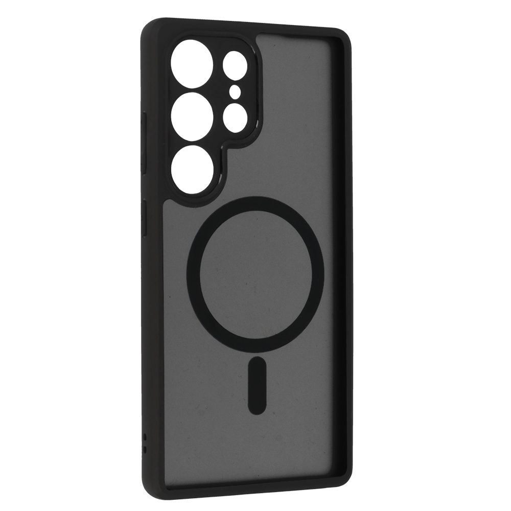 Pokrowiec etui Matte Mag Cover MagSafe czarny Samsung Galaxy S25 Ultra / 2
