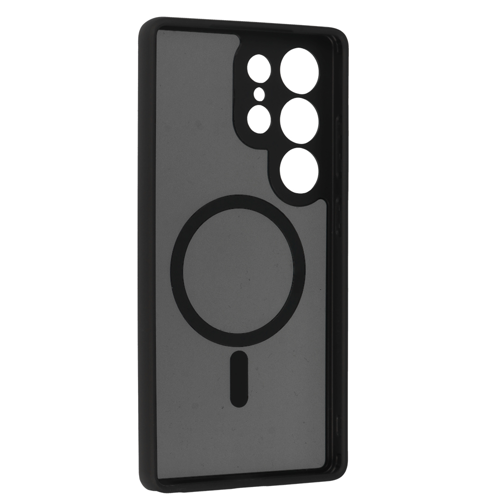 Pokrowiec etui Matte Mag Cover MagSafe czarny Samsung Galaxy S25 Ultra / 3