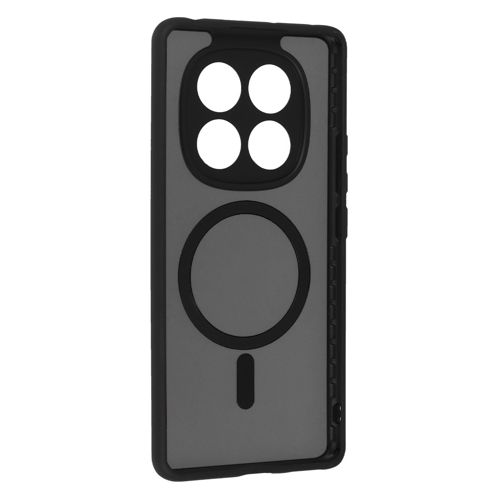 Pokrowiec etui Matte Mag Cover MagSafe czarny Xiaomi Redmi Note 14 pro 4G / 3