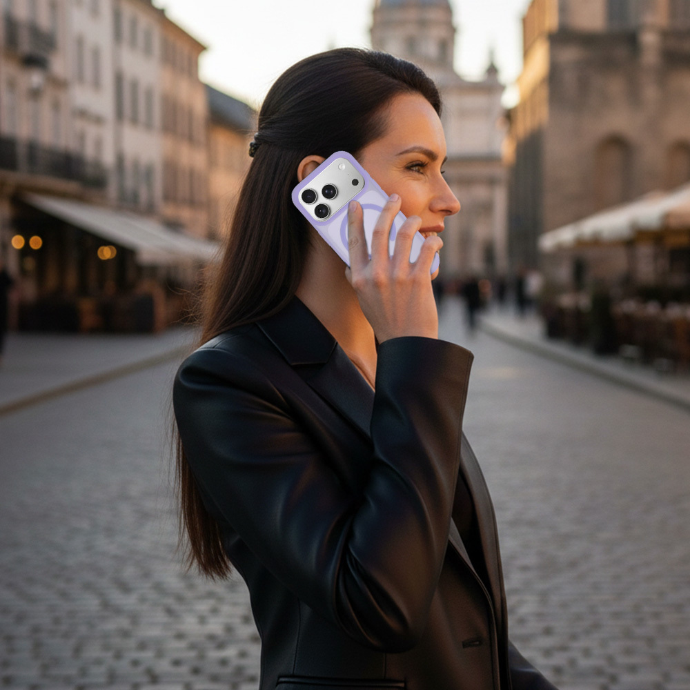 Pokrowiec etui Mist Matte Magsafe Case fioletowy Apple iPhone 14 Pro / 6