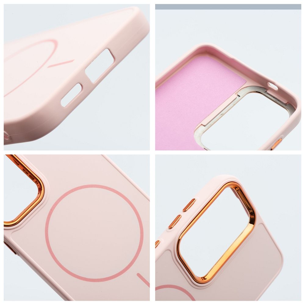 Pokrowiec Etui silikonowe magnetyczne z funkcj� MagSafe MAG COVER jasnyr�owy Samsung Galaxy A16 5G / 2