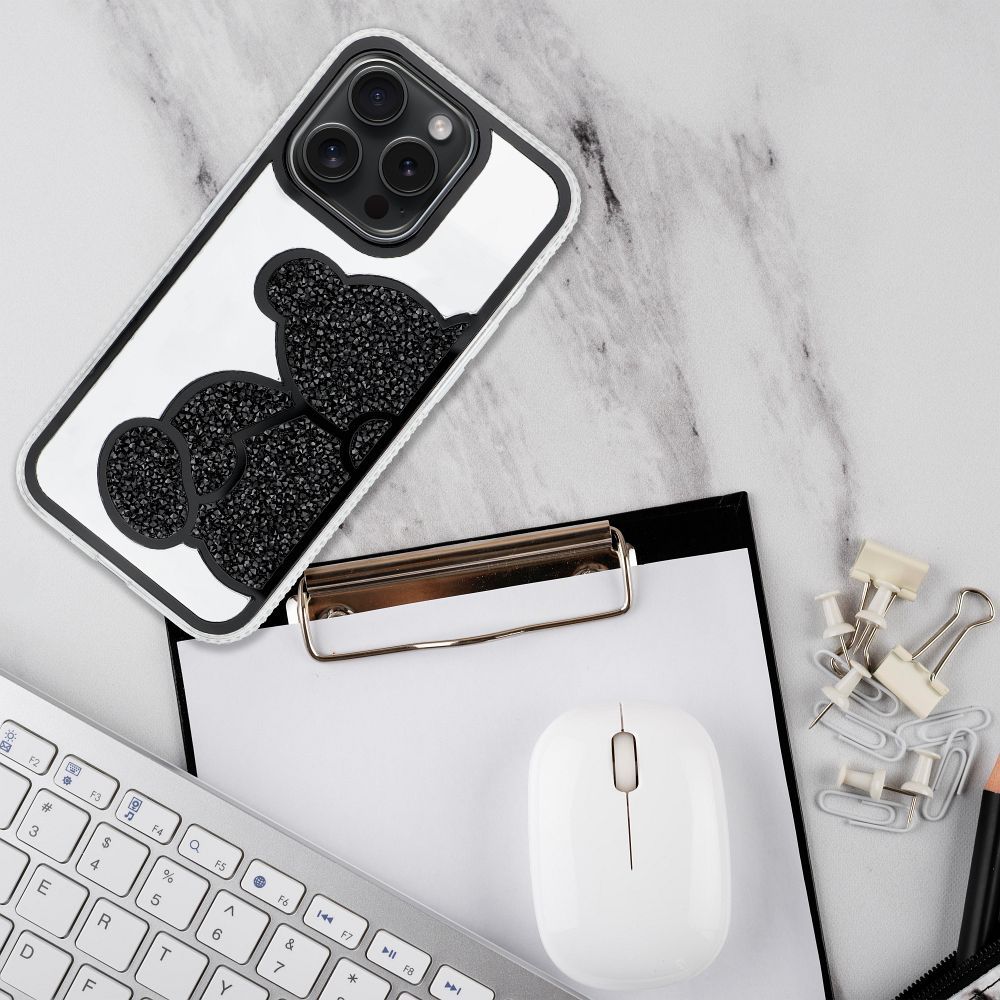 Pokrowiec Etui Teddy Bear czarny Apple iPhone 8 / 6 Pokrowiec Etui Teddy Bear czarny Apple iPhone 8 / 6