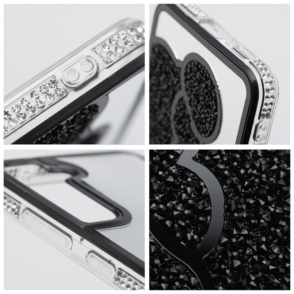 Pokrowiec Etui Teddy Bear czarny Samsung A52 5G / 9