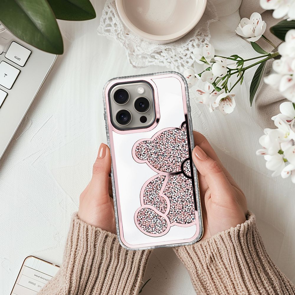 Pokrowiec Etui Teddy Bear r�owy Apple iPhone 7 / 5