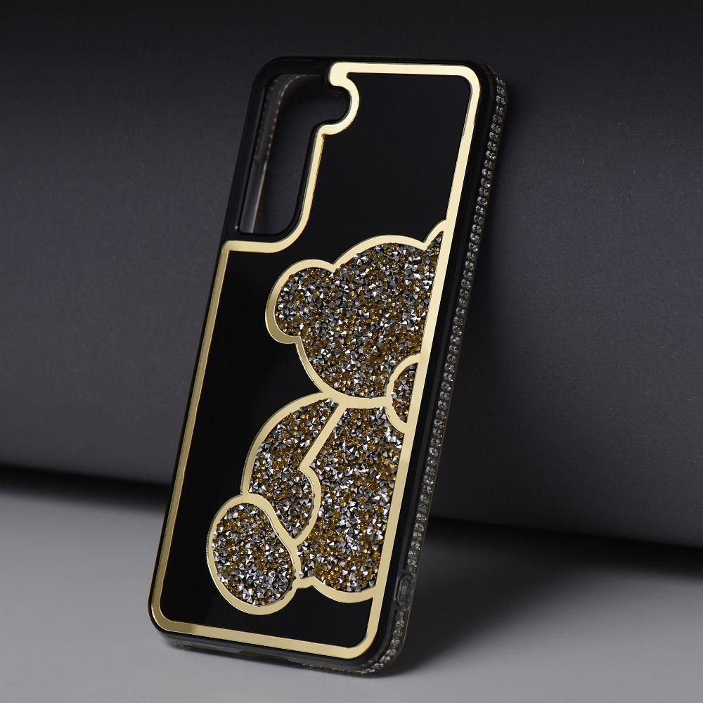 Pokrowiec Etui Teddy Bear złoty Samsung Galaxy S24 Ultra / 7 Pokrowiec Etui Teddy Bear złoty Samsung Galaxy S24 Ultra / 7