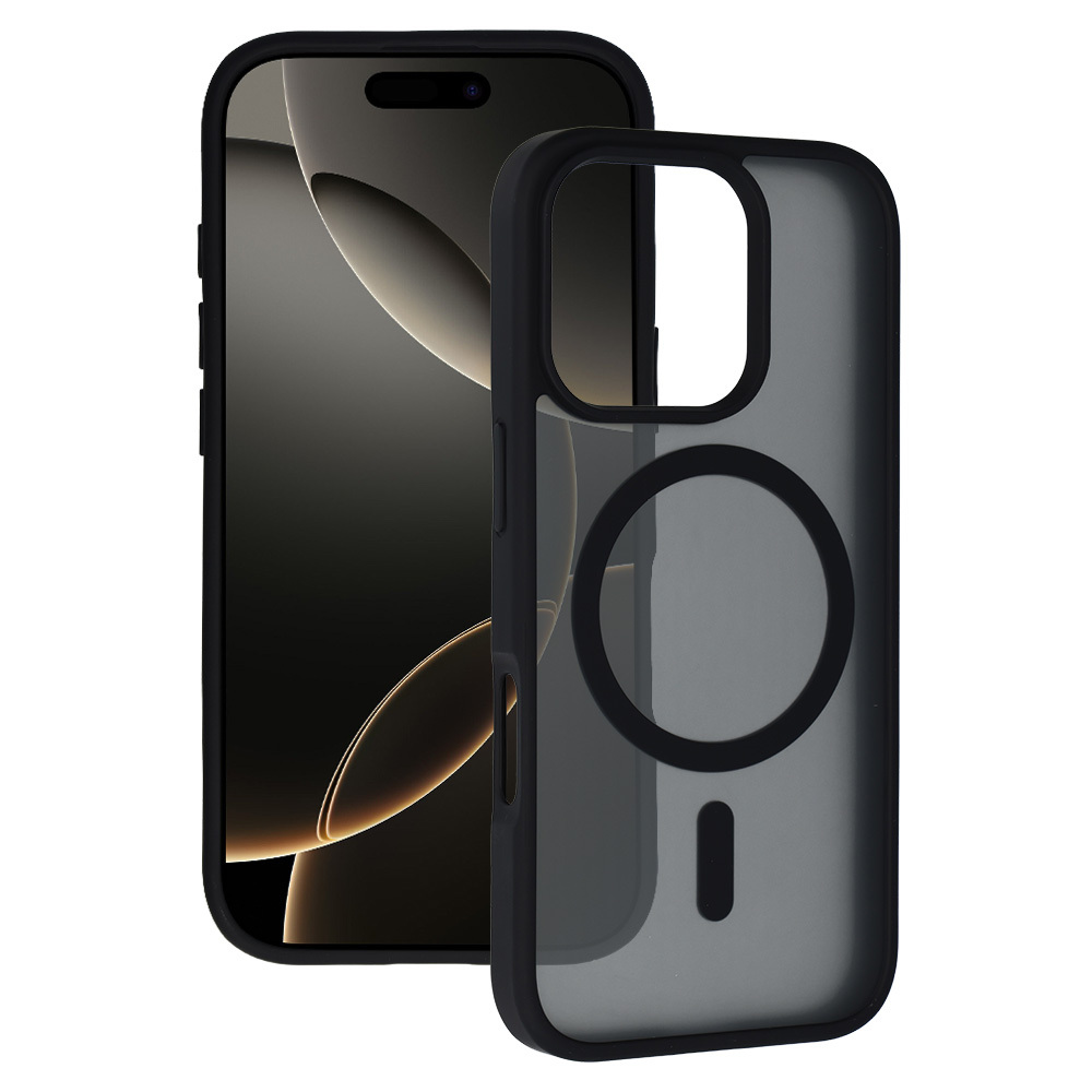 Pokrowiec Etui Tel Protect Aura Matte Magsafe Case czarny Apple iPhone 16