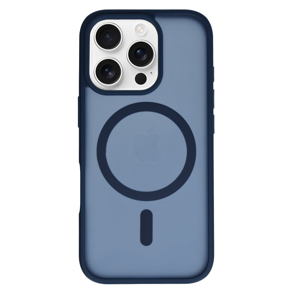 Pokrowiec Etui Tel Protect Aura Matte Magsafe Case granatowy Apple iPhone 15 Pro / 2