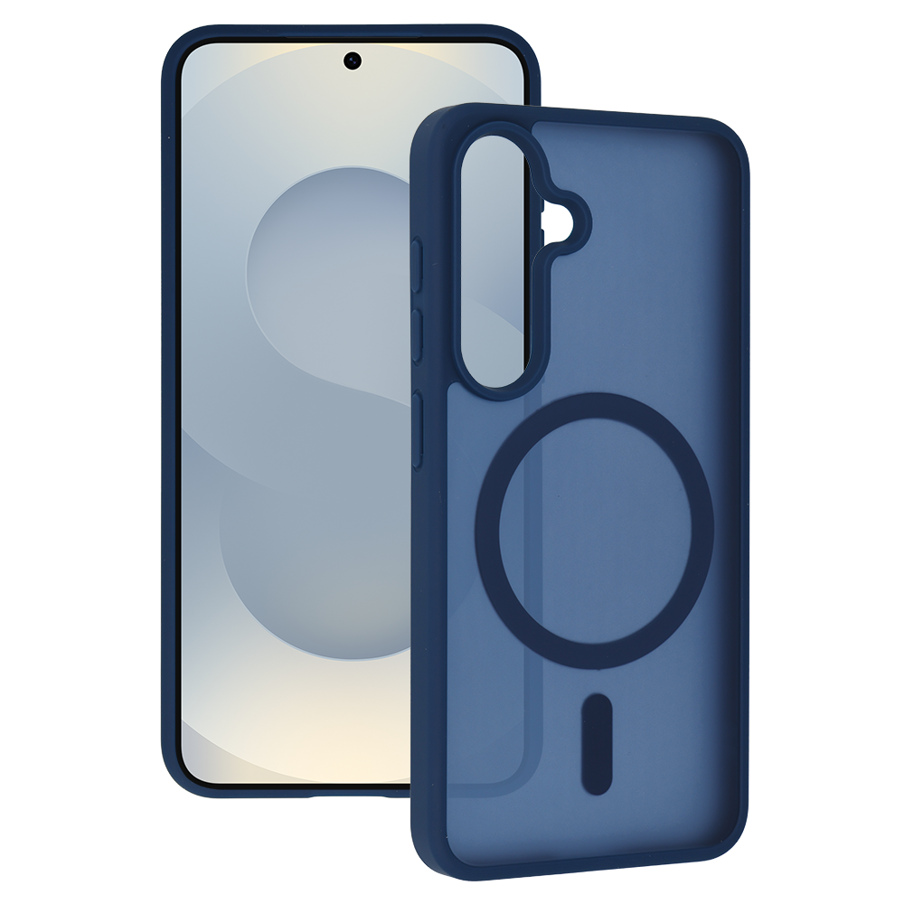 Pokrowiec Etui Tel Protect Aura Matte Magsafe Case granatowy Samsung Galaxy S24