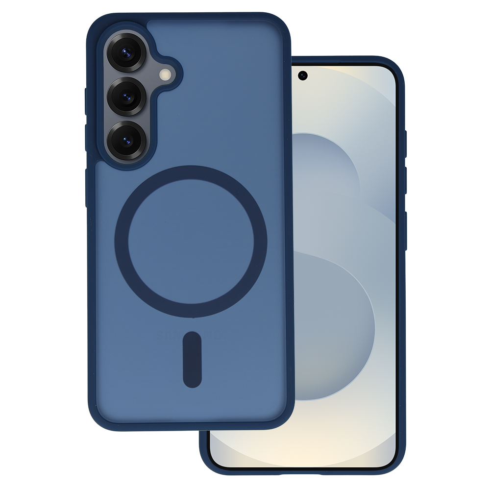 Pokrowiec Etui Tel Protect Aura Matte Magsafe Case granatowy Samsung Galaxy S25 / 2