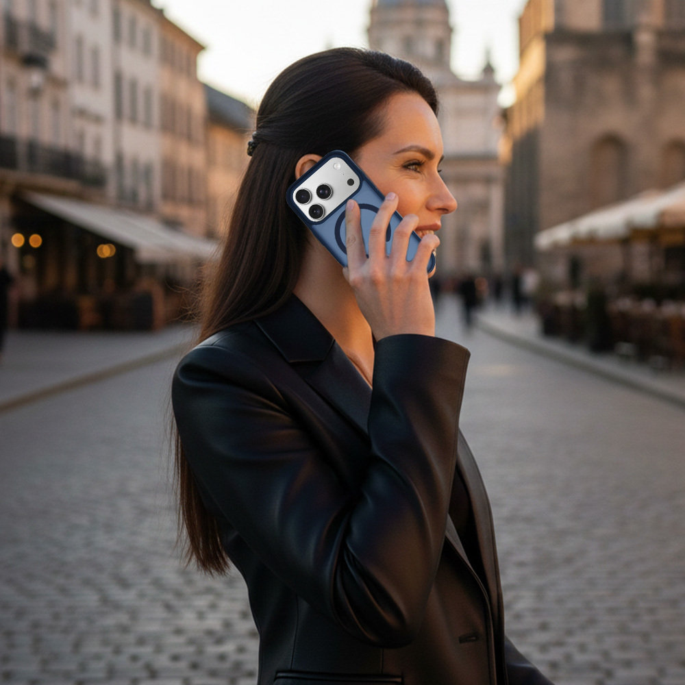 Pokrowiec Etui Tel Protect Aura Matte Magsafe Case granatowy Samsung Galaxy S26 / 6